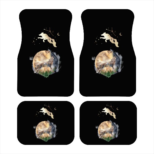 Wolf Moon Magic Car Mats
