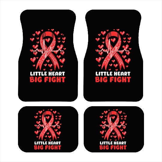 CHD Awareness Little Heart, Big Fight Car Mats