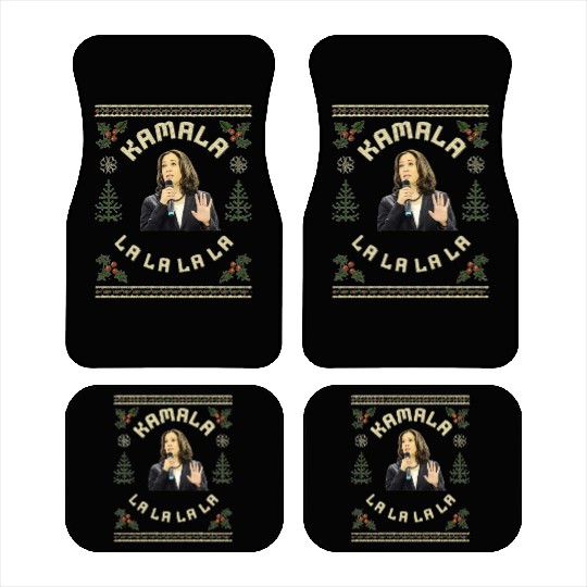 Kamala Harris singing Christmas Carol Car Mats