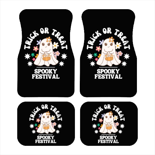 Trick Or Treat Halloween Festival Design Car Mats