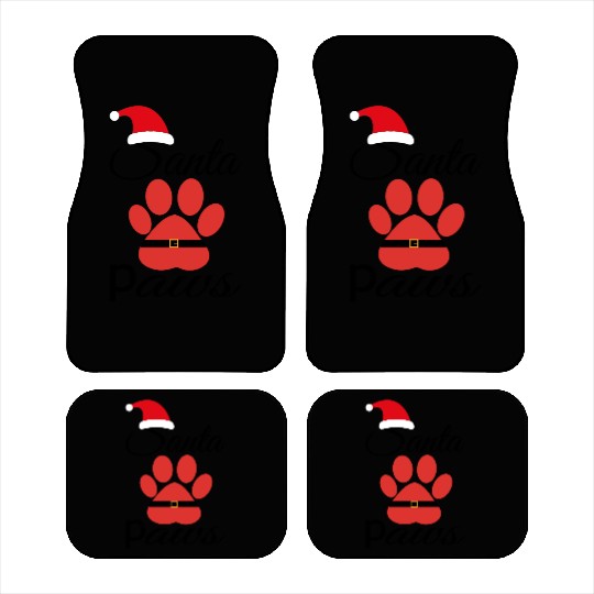 Santa Paws Car Mats, Christmas for Pet lover santa