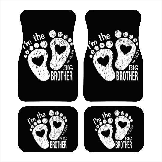 I’m the big brother -newborn sibling design Car Mats