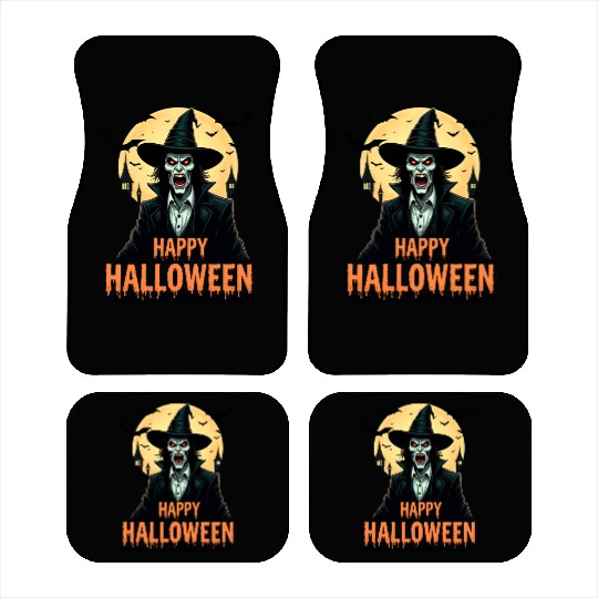 Halloween Horror Witch Car Mats