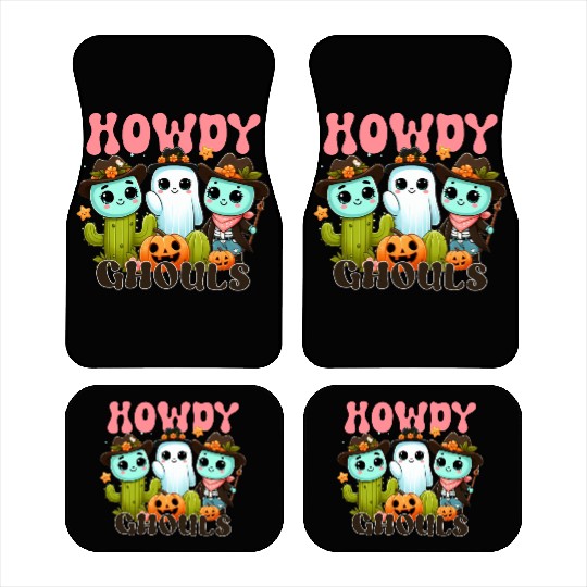 Howdy Ghouls Car Mats