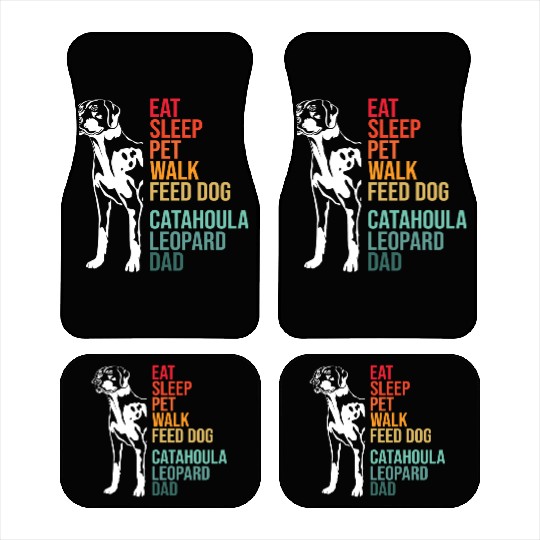 Funny Dog Owner Humor Catahoula Leopard Dog Car Mats