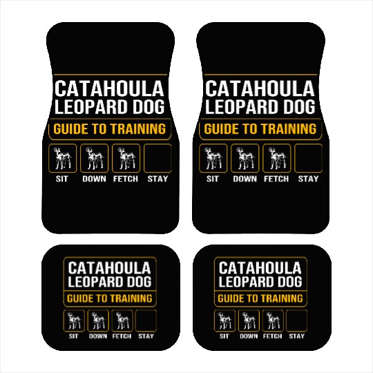 Funny Dog Pun Catahoula Leopard Dog Training Car Mats