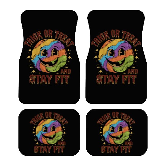 Trick or Treat and Stay Fit Halloween Healthy Life Car Mats