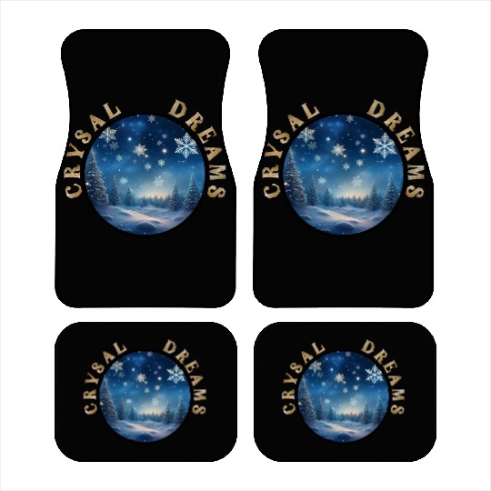 Winter's Embrace - A Crystal Clear Dream Car Mats