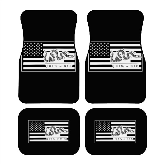 Join Or Die Flag 1776 LIKE US ON FACEBOOK # Car Mats