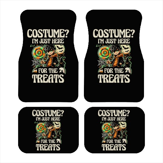 Costume Im Just Here for the Treats, Halloween Fun Car Mats