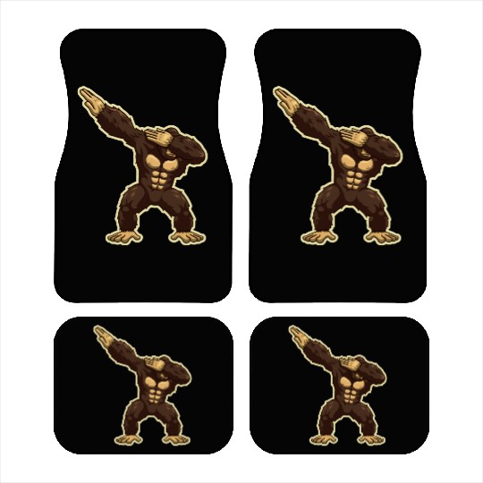 Monkey Chimpanzee Gorilla Dabbing Ape Car Mats