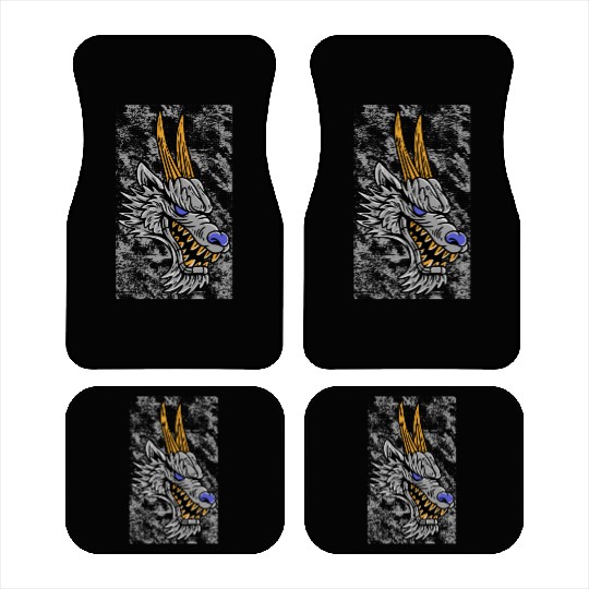 Fantasy RPG Wolf Magic Dungeon Car Mats