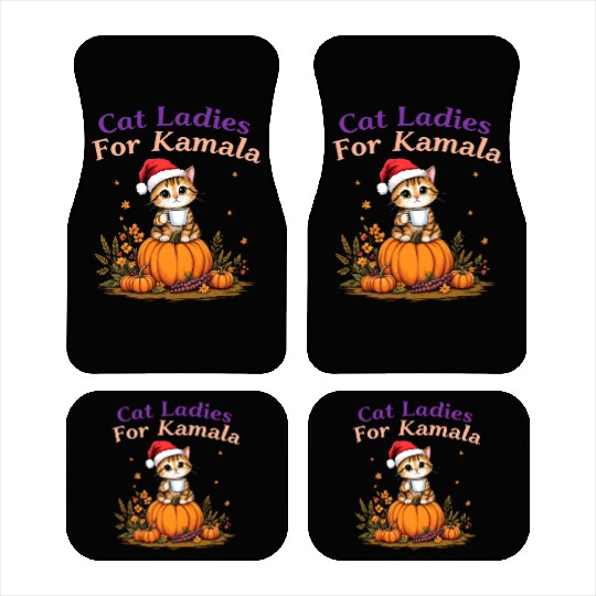 Cat Ladies for Kamala: Show Support for Kamala Car Mats