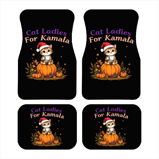 Cat Ladies for Kamala: Show Support for Kamala Car Mats