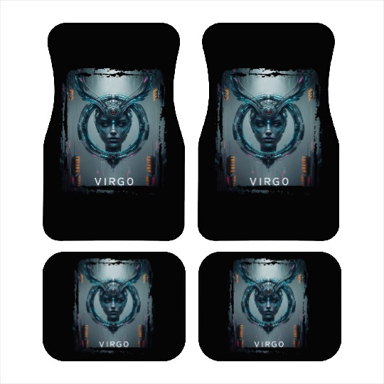 Zodiac sign Virgo in cyberpunk era Future Car Mats