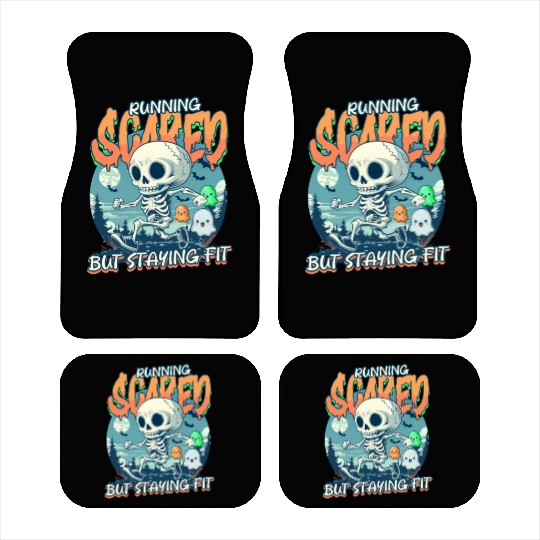Halloween Runner Running Scared But Staying Fit Car Mats