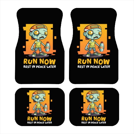 Halloween Runner Run Now, Rest In Peace Later Car Mats