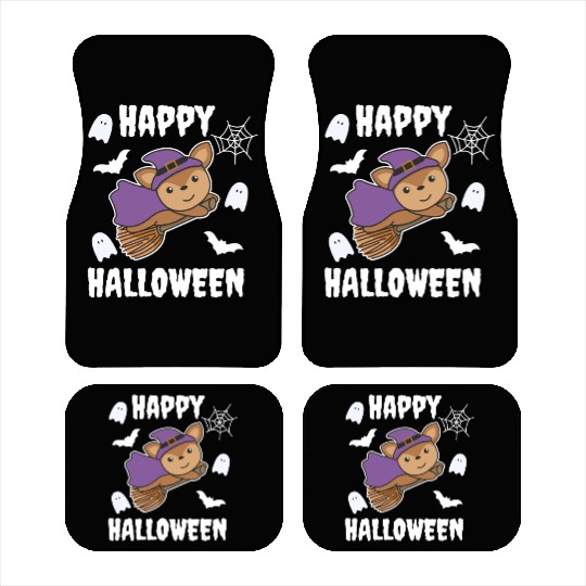Deer Happy Halloween Witch Kids Witches Costume Car Mats