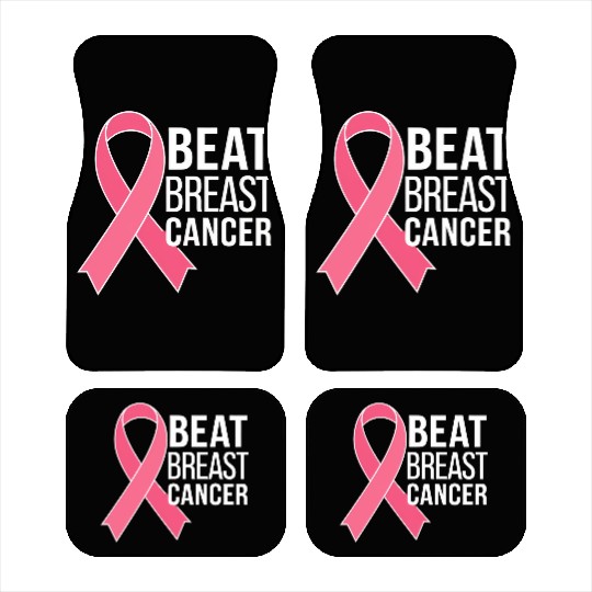 Beat Breast Cancer, Together We Fight Breast Cance Car Mats