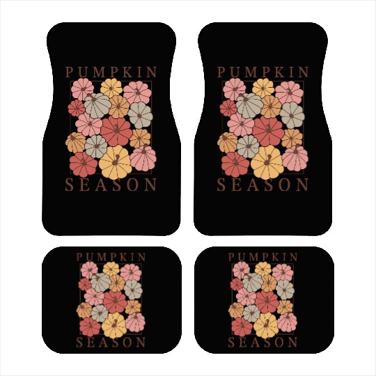 Boho Pumpkin Season: Fall Vibes & Autumn Charm Car Mats