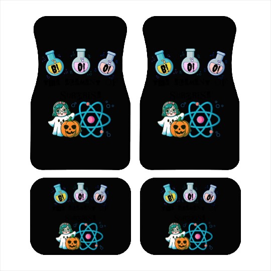 Chemistry Boo The Element Of Surprise Chemist Hall Car Mats