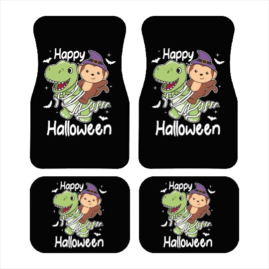 Monkey Happy Halloween T-rex Mummy Costume Car Mats