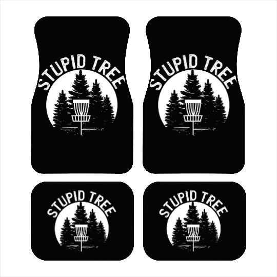 Stupid Tree Distressed Disc Golf Car Mats
