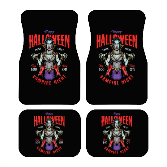 Halloween Vampire Night Car Mats