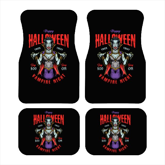 Halloween Vampire Night Car Mats