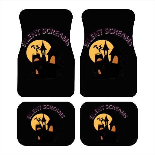 Whispers of the Haunted House Design Car Mats