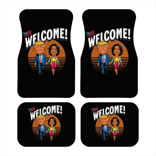 donal trump & kamala harris Car Mats