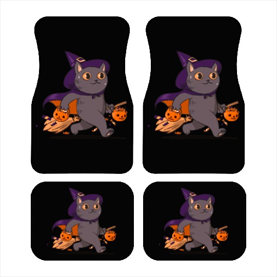 Halloween Cat Car Mats