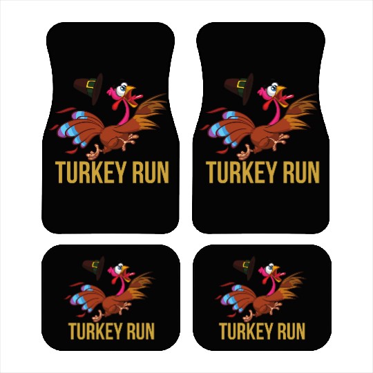 Turkey Run Costume Thanksgiving Running Turkey Car Mats