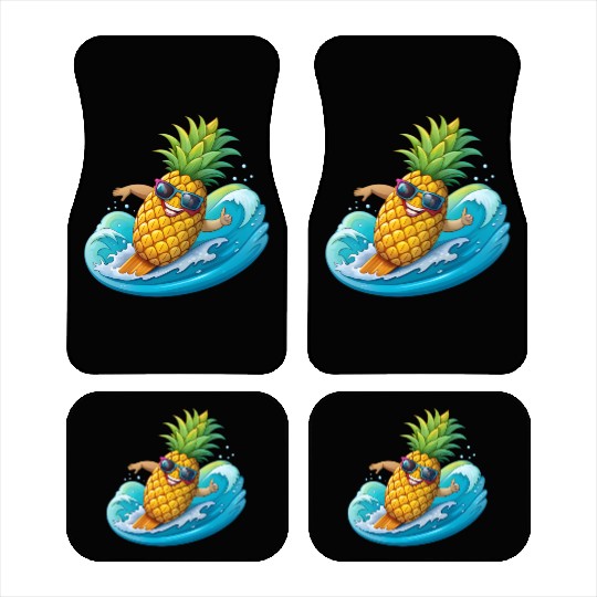 Pineapple Surfer Car Mats