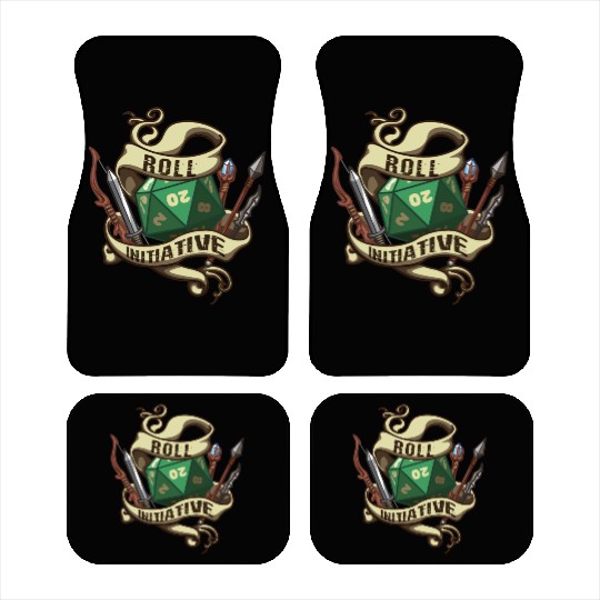 Roll Initiative Adventure Magic Dungeon Car Mats
