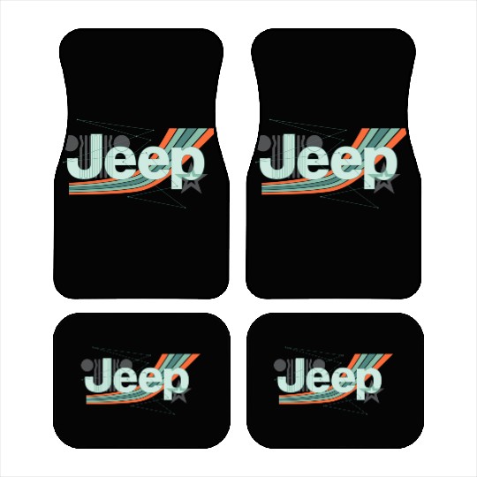 Jeep Painted Angles Design Car Mats