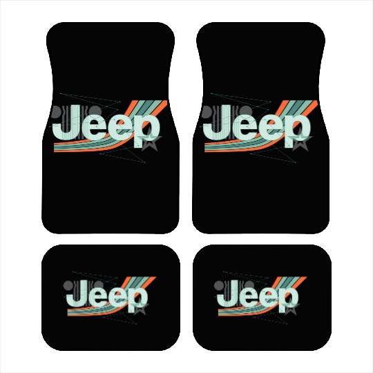 Jeep Painted Angles Design Car Mats