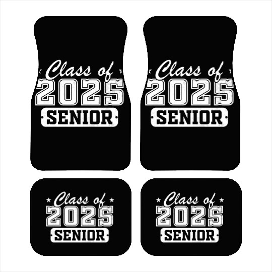 Class of 2025 Senior Graduation Back To School Car Mats