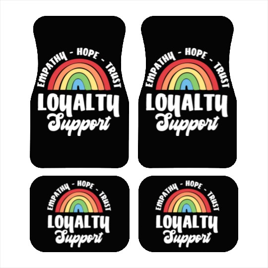 Empathy Hope Trust Loyalty Car Mats