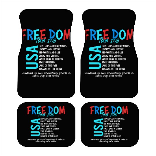 USA Free Dom tour 1776 Car Mats