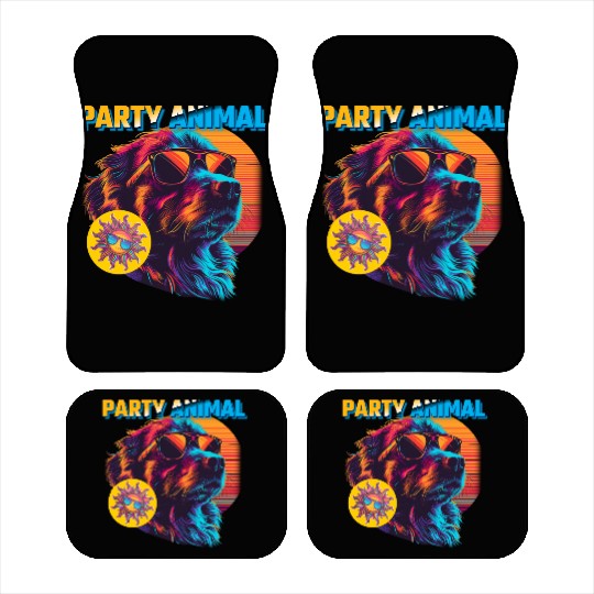 Party Animal Vintage Car Mats