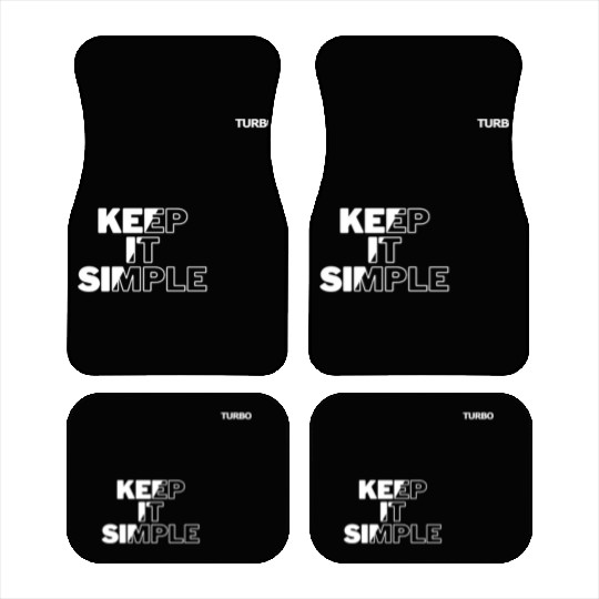 TURBO "KEEP IT SIMPLE" Merch Car Mats