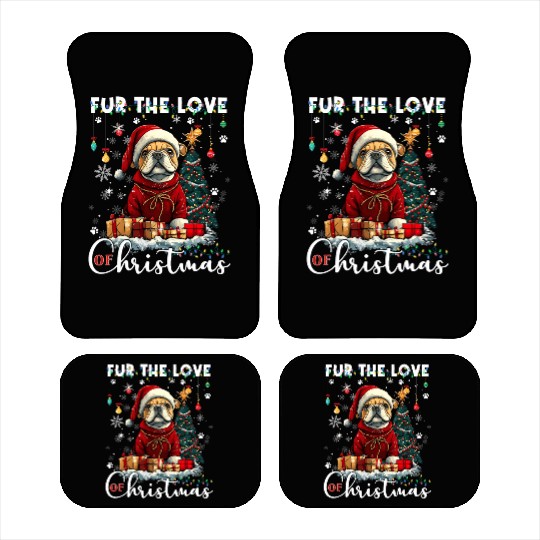 French Bulldog Christmas Tree Decoration Dog Lover Car Mats