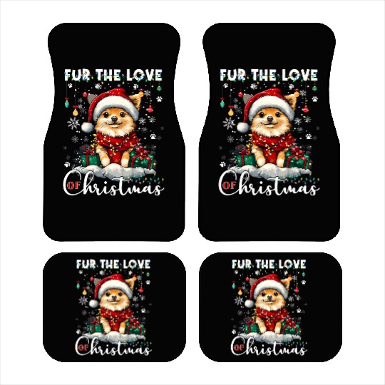 Pomeranian Christmas Tree Decorations Dog Lover Car Mats