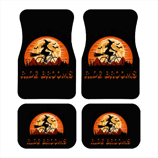 Witch Halloween not all witches ride brooms Car Mats