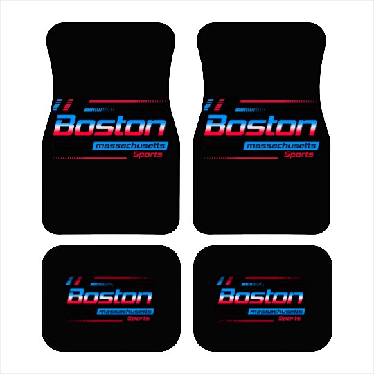 Stay Strong Boston Massachusetts City Sports Car Mats