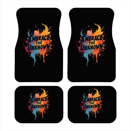 Embrace the Unknown Contemporary Streetwear Car Mats
