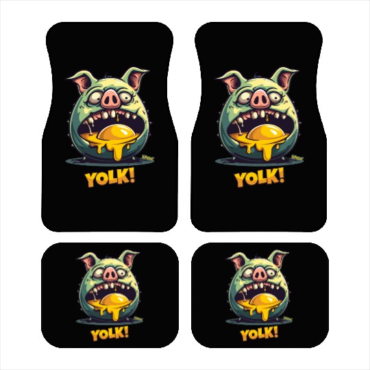 Egg Yolk Eating Zombie Pig Car Mats