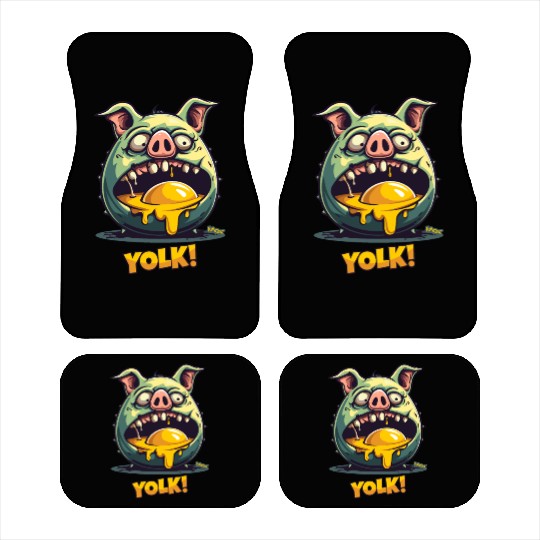 Egg Yolk Eating Zombie Pig Car Mats