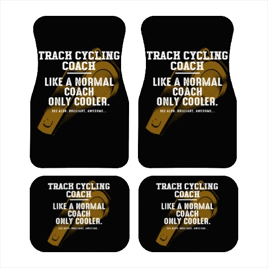 Track Cycling Coach Like a Normal Coach Bicycle Ra Car Mats
